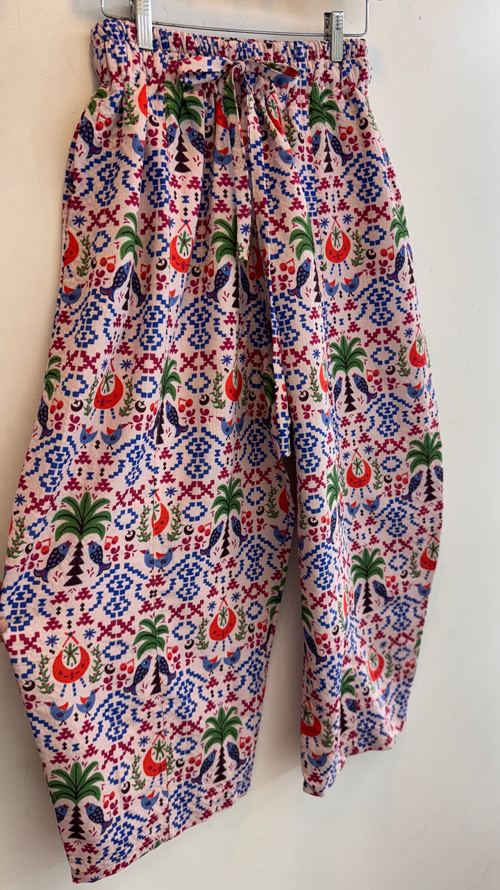 Palm & river Vest kimono set