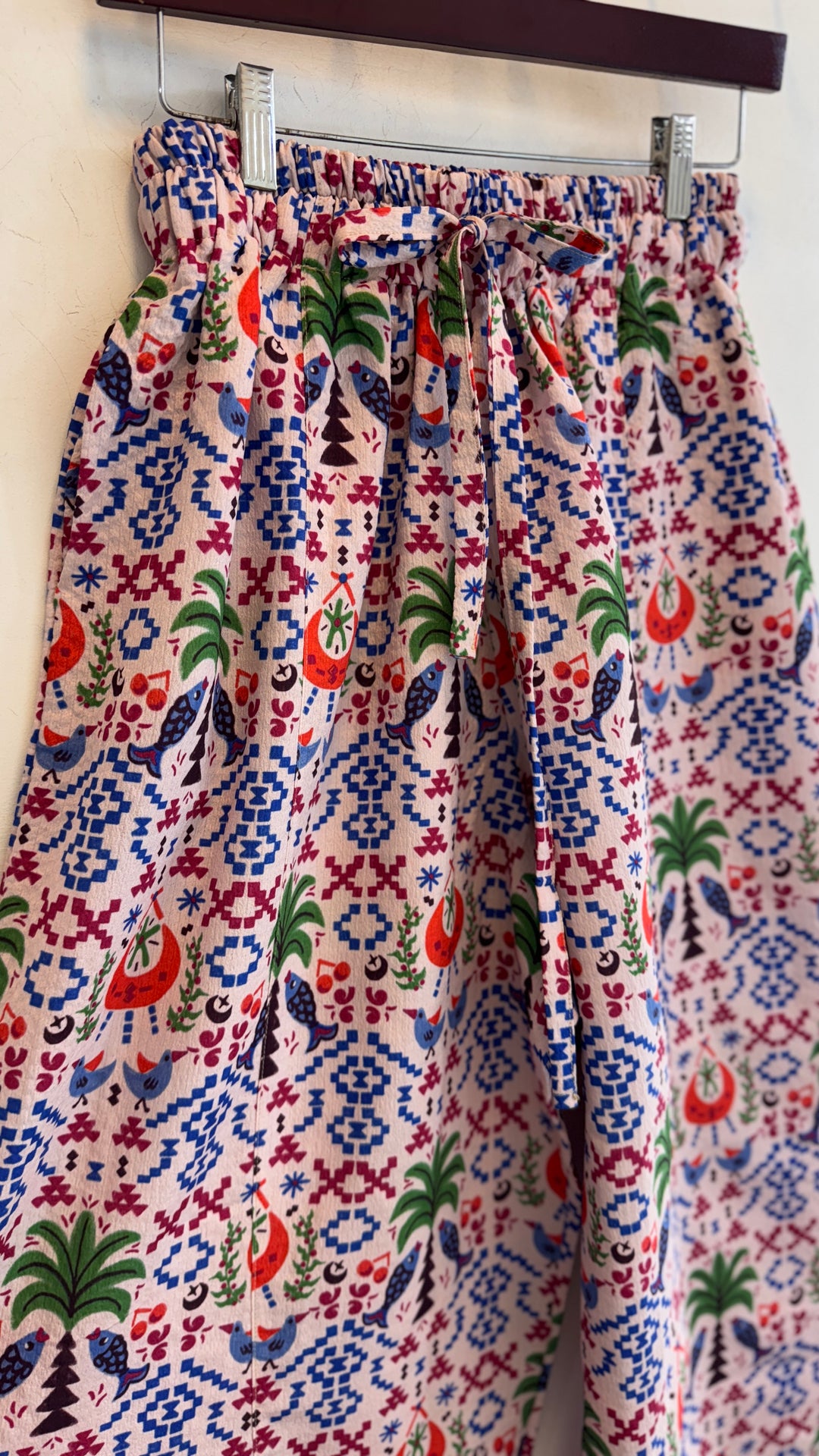 Palm & river Vest kimono set