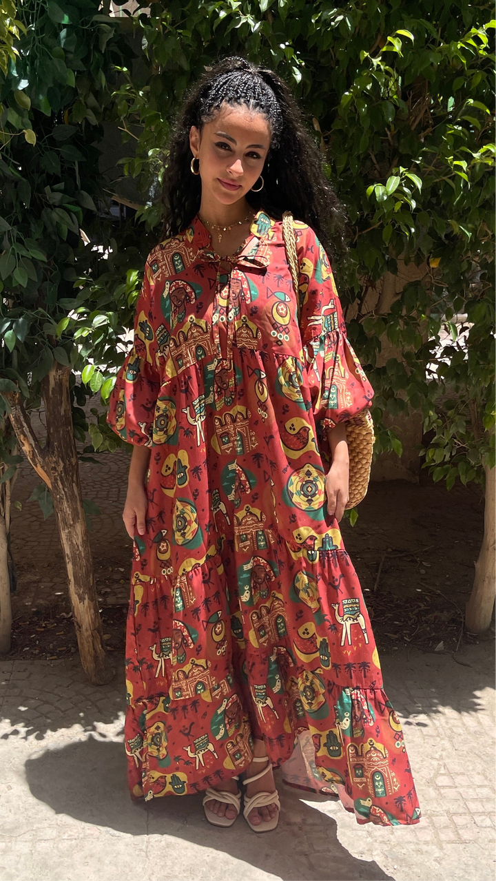 Brown Nubian dress
