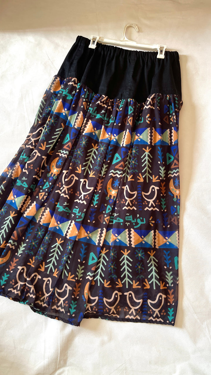 Denim X black Nuba skirt “2”