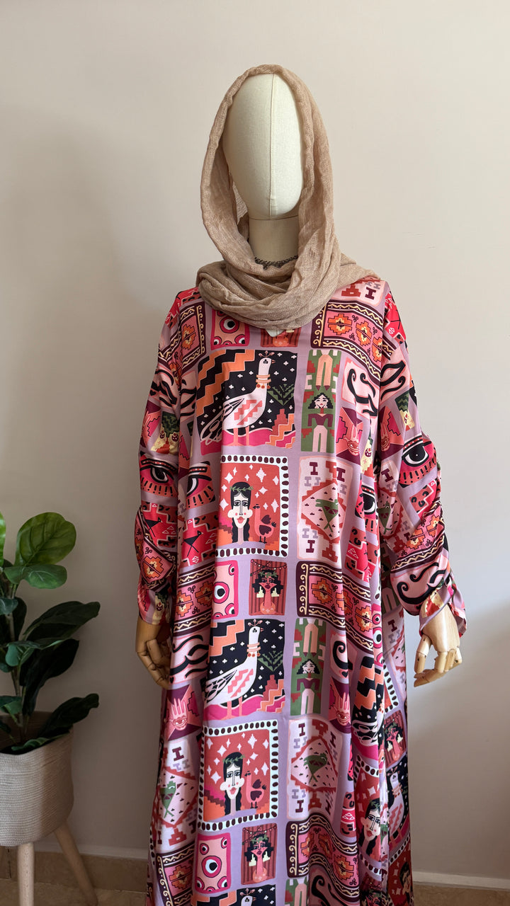 Klim squares Silk dress