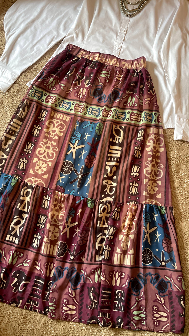 The star faro chiffon skirt