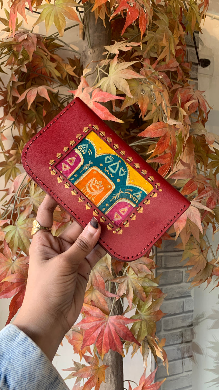 Nuba house big Leather wallet