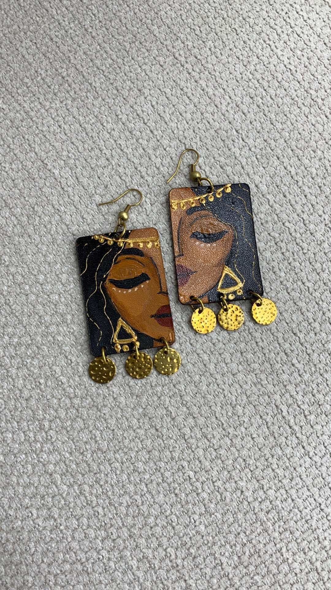 Nubian portrait Earrings