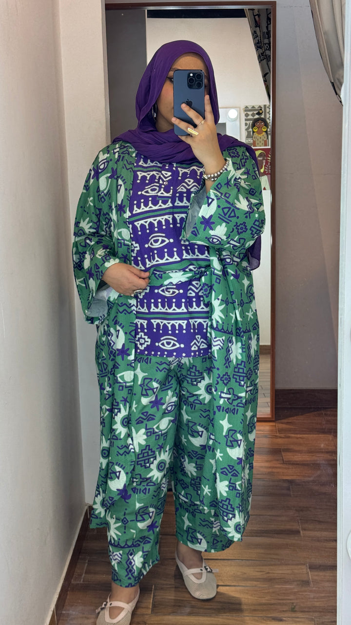 Mystic symbols Vest kimono set