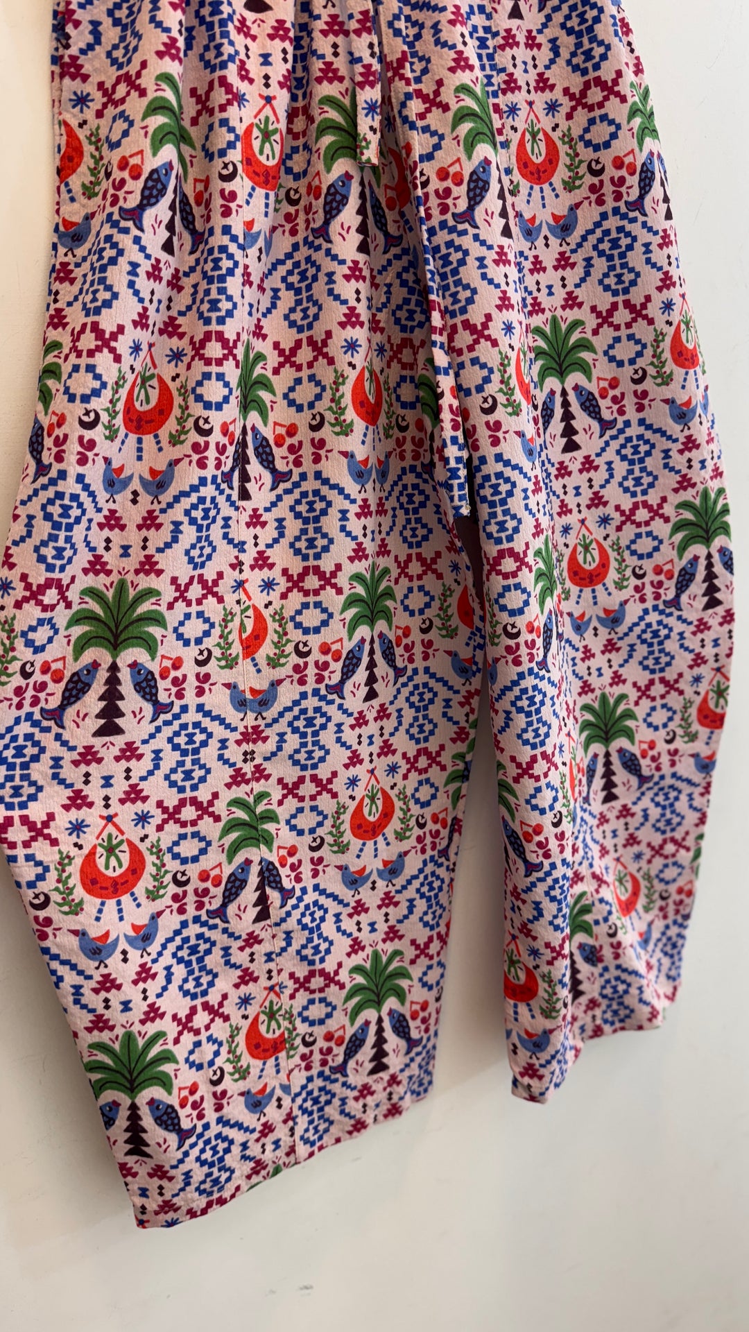 Palm & river Vest kimono set