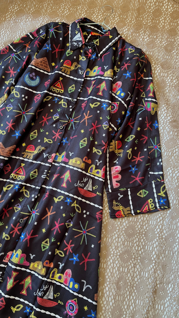 The heritage stitchs black Shirt / cardigan