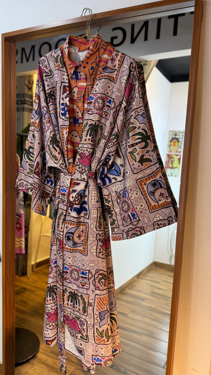 Tales of the Nile Vest kimono set
