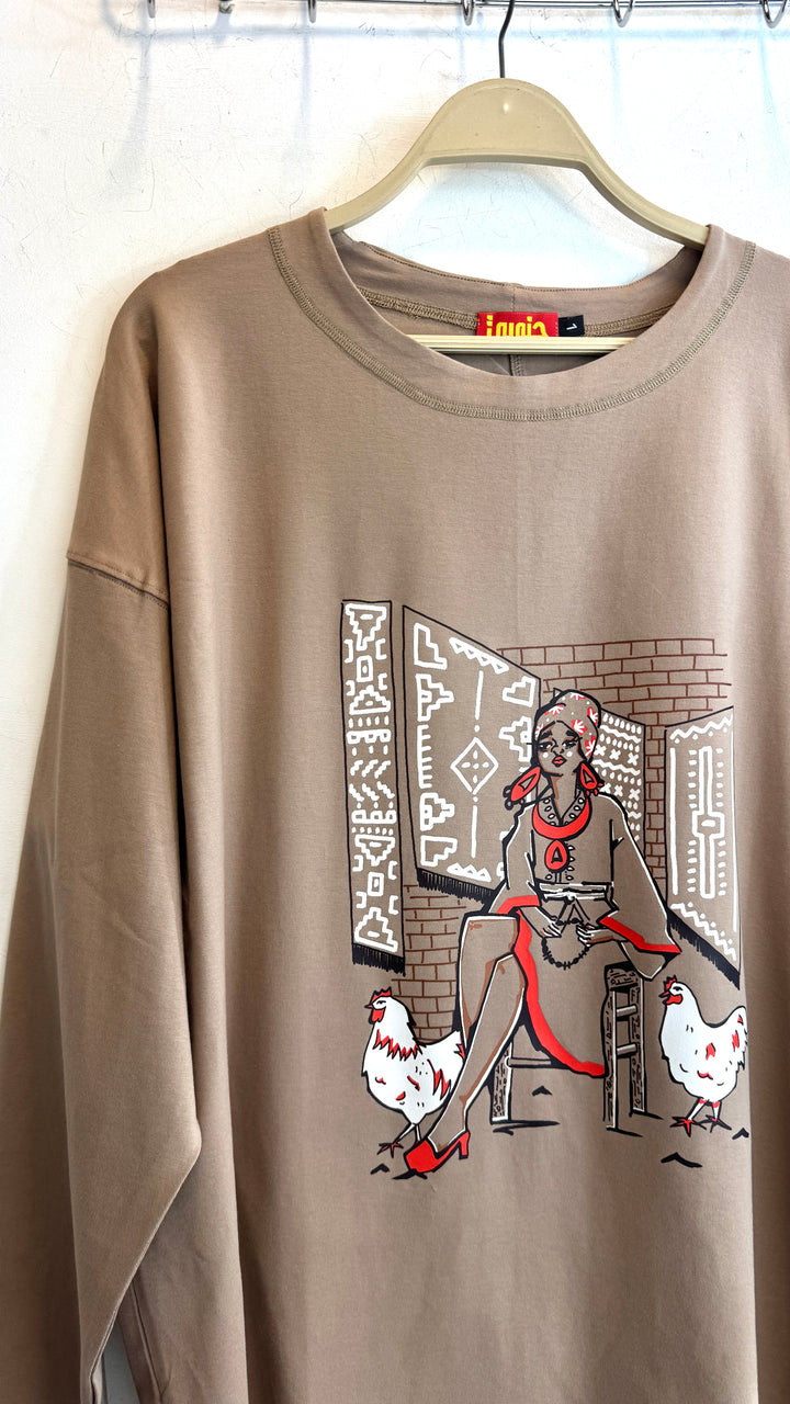 Cafe long sleeve shirt