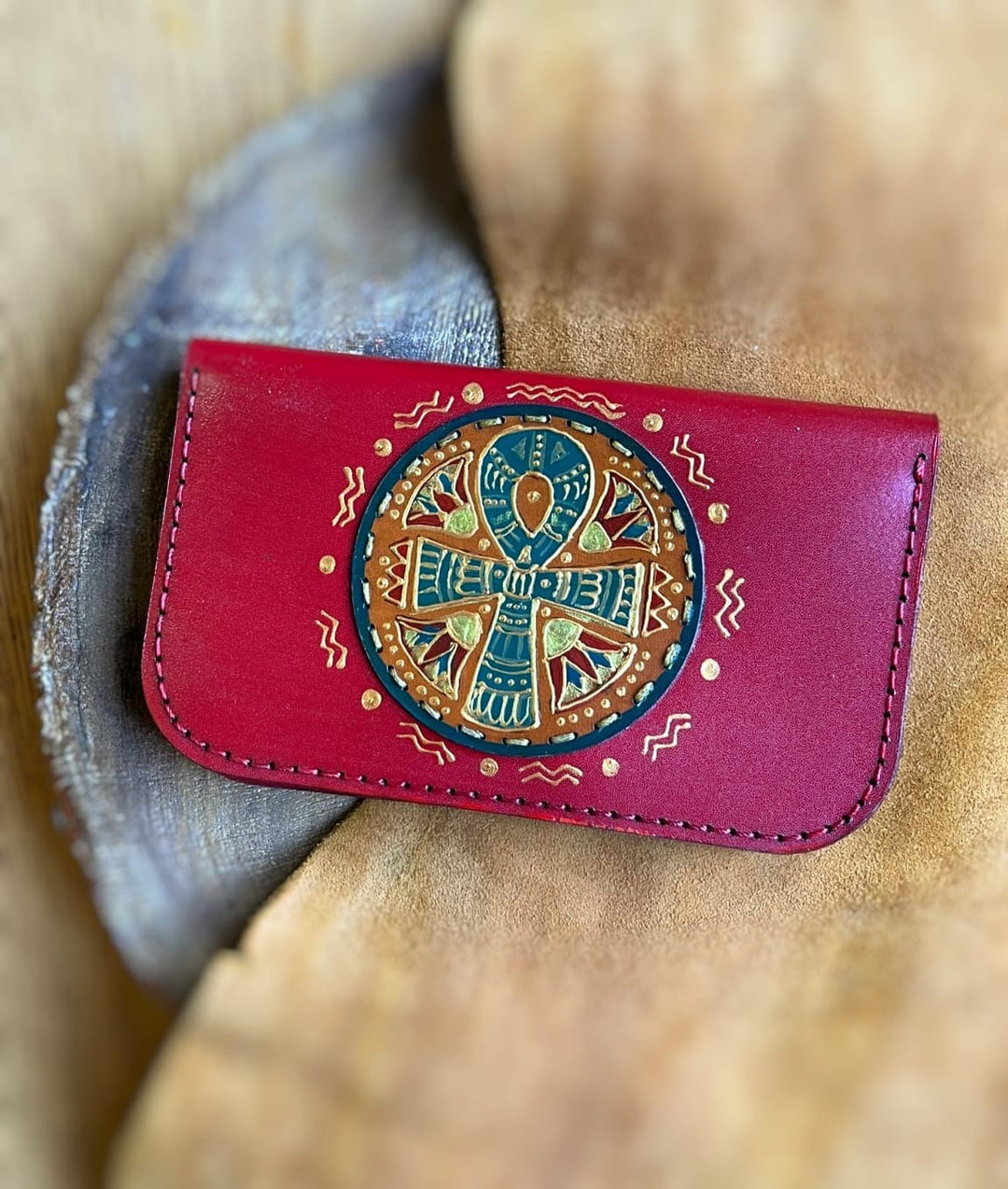 The key Big Leather wallet