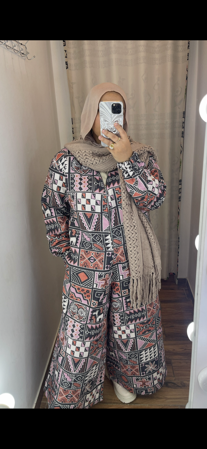 Black square suede jumpsuit (DEFACT)