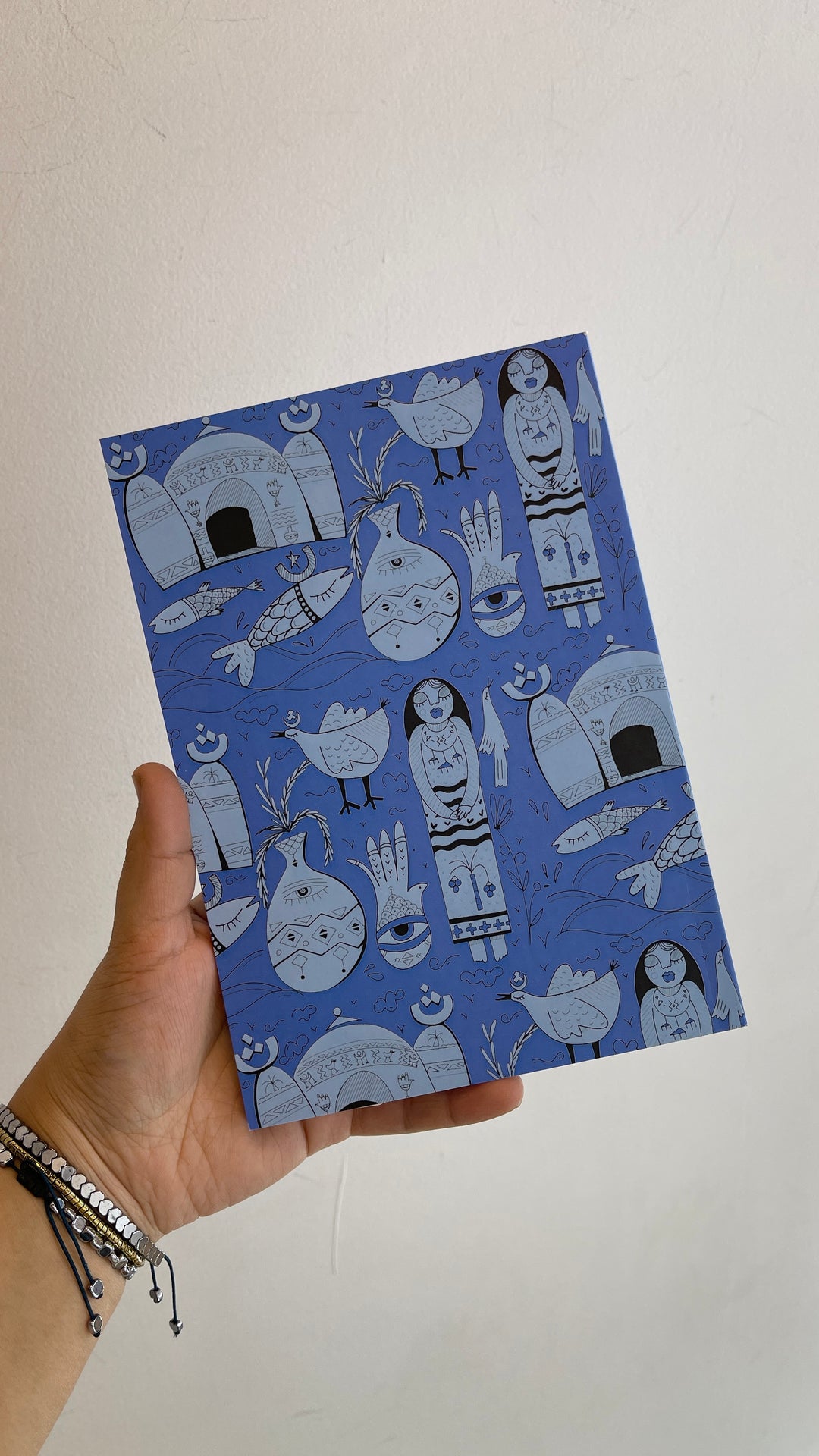 Folk story in blue  Notebook