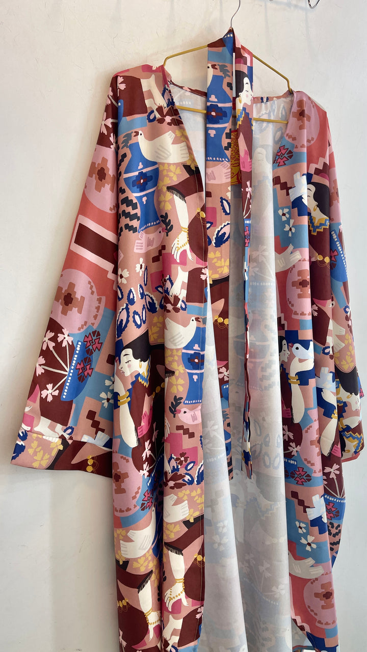 Beauty& birds long cardigan