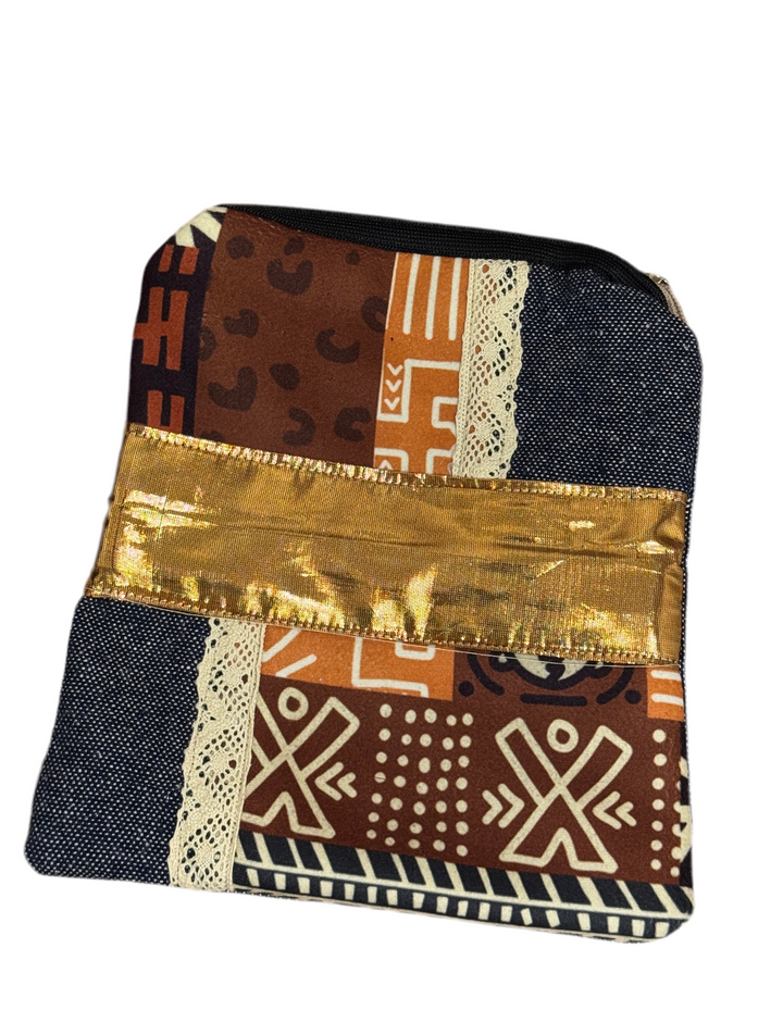 Tribal Golden Accent Pouch