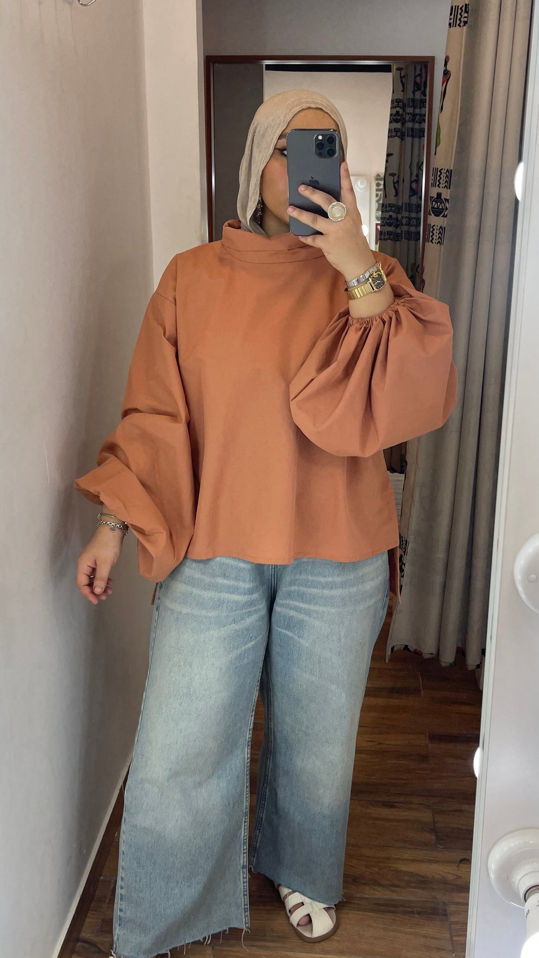 “Kashmir” balloon blouse