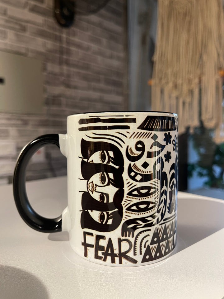 Fear black mug