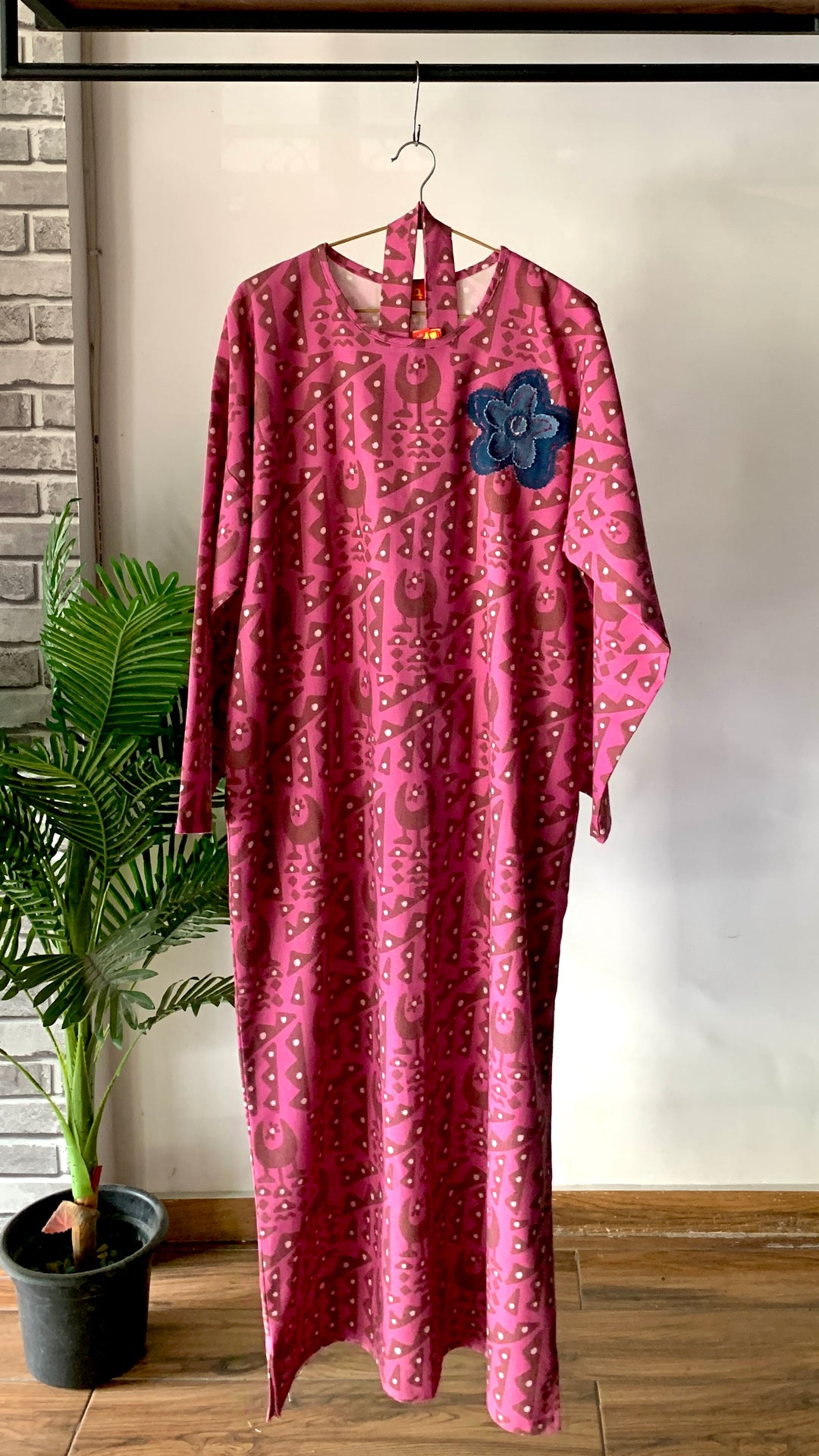 The pink Linen dress
