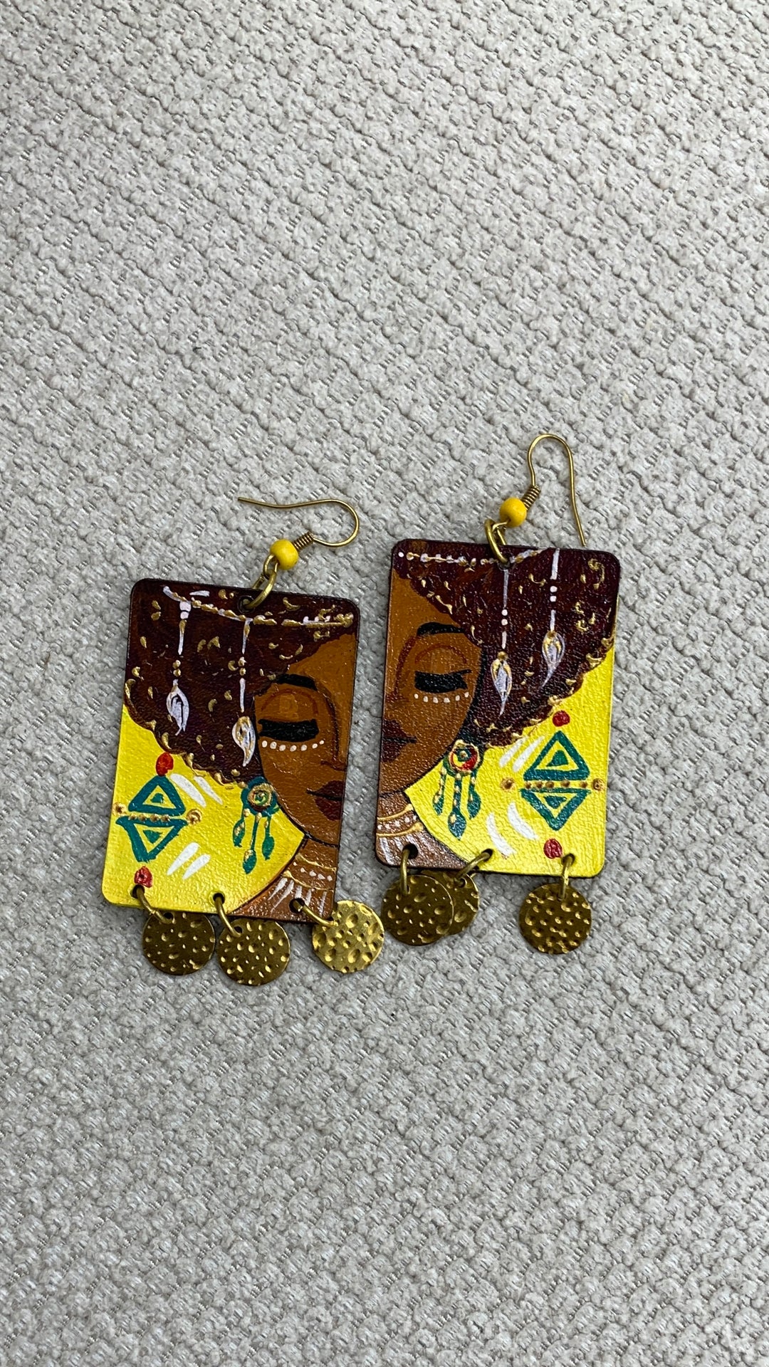 Afro portrait Earrings