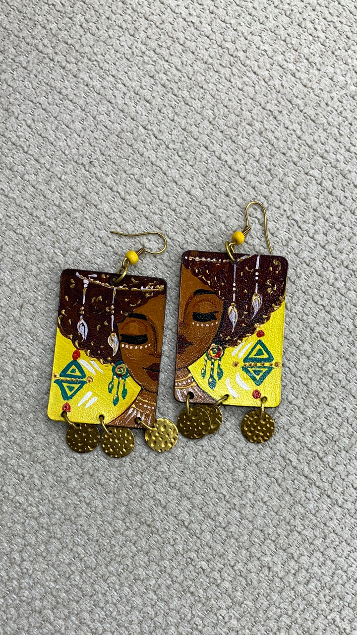 Afro portrait Earrings