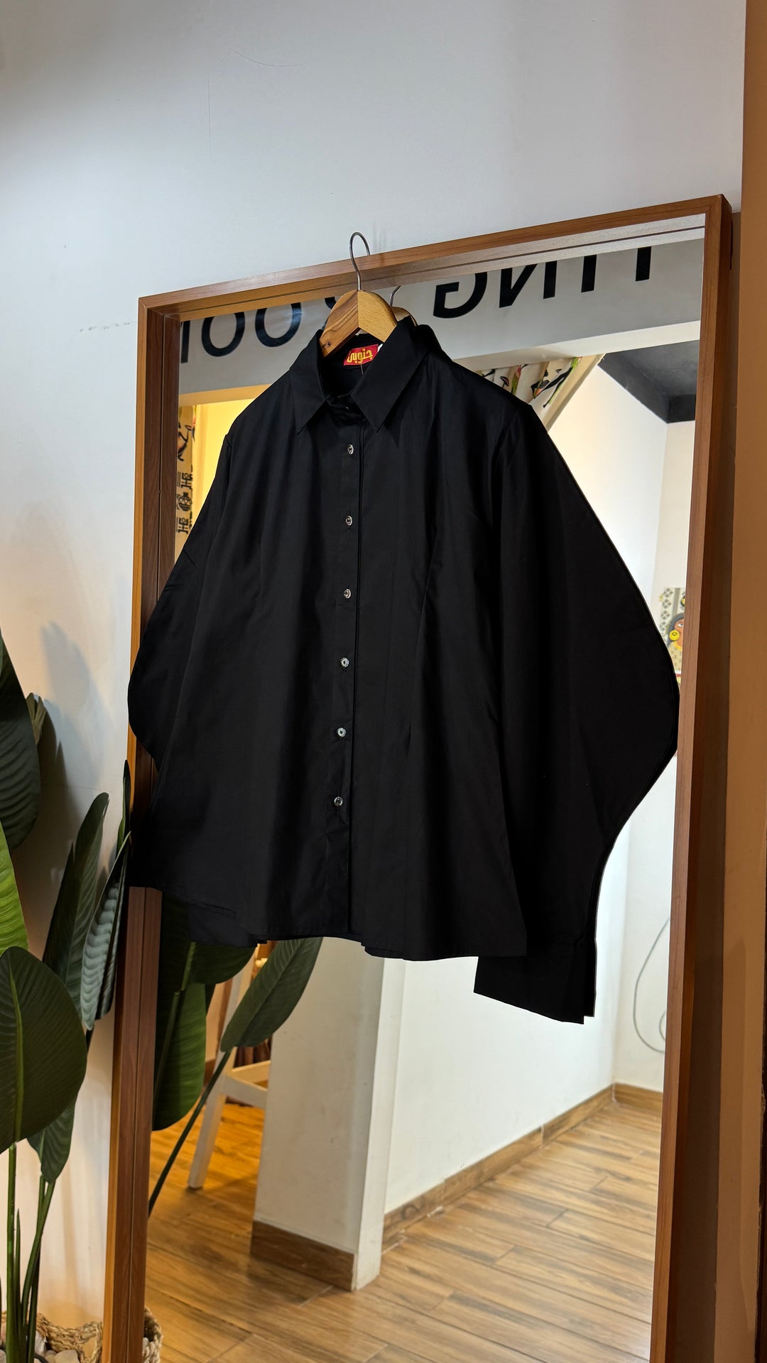 Ballon poplin shirt