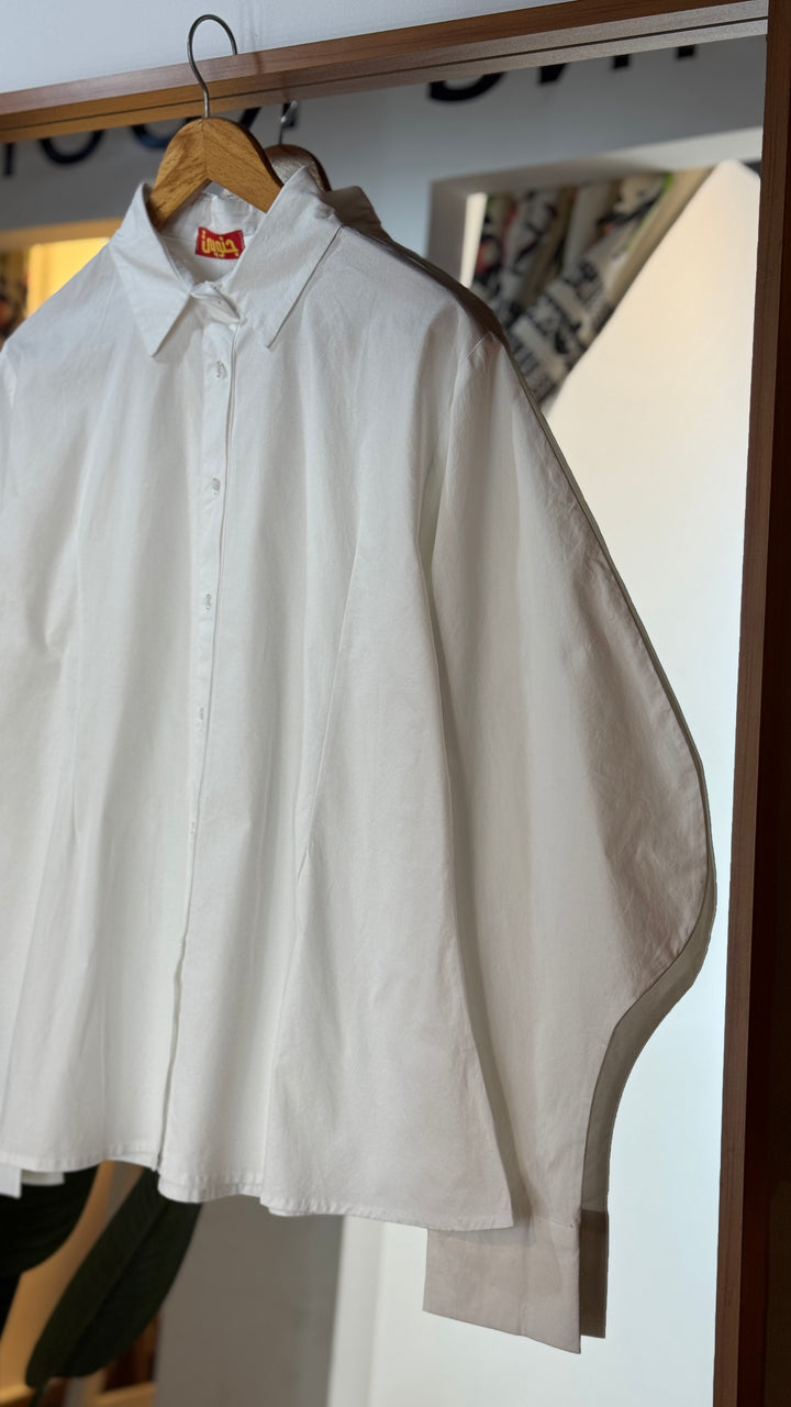 Ballon poplin shirt