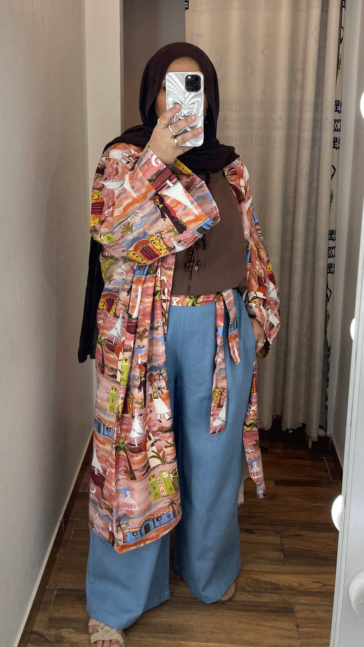 Long cardigan " نوبه "