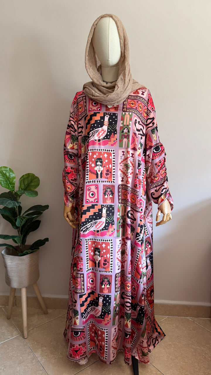 Klim squares Silk dress