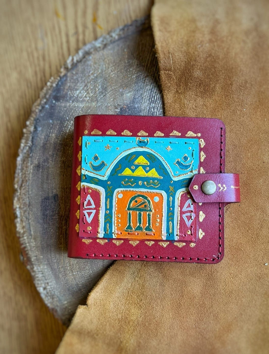 Nuba square Leather wallet