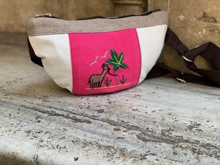 Pink Sinai “D” waist bag