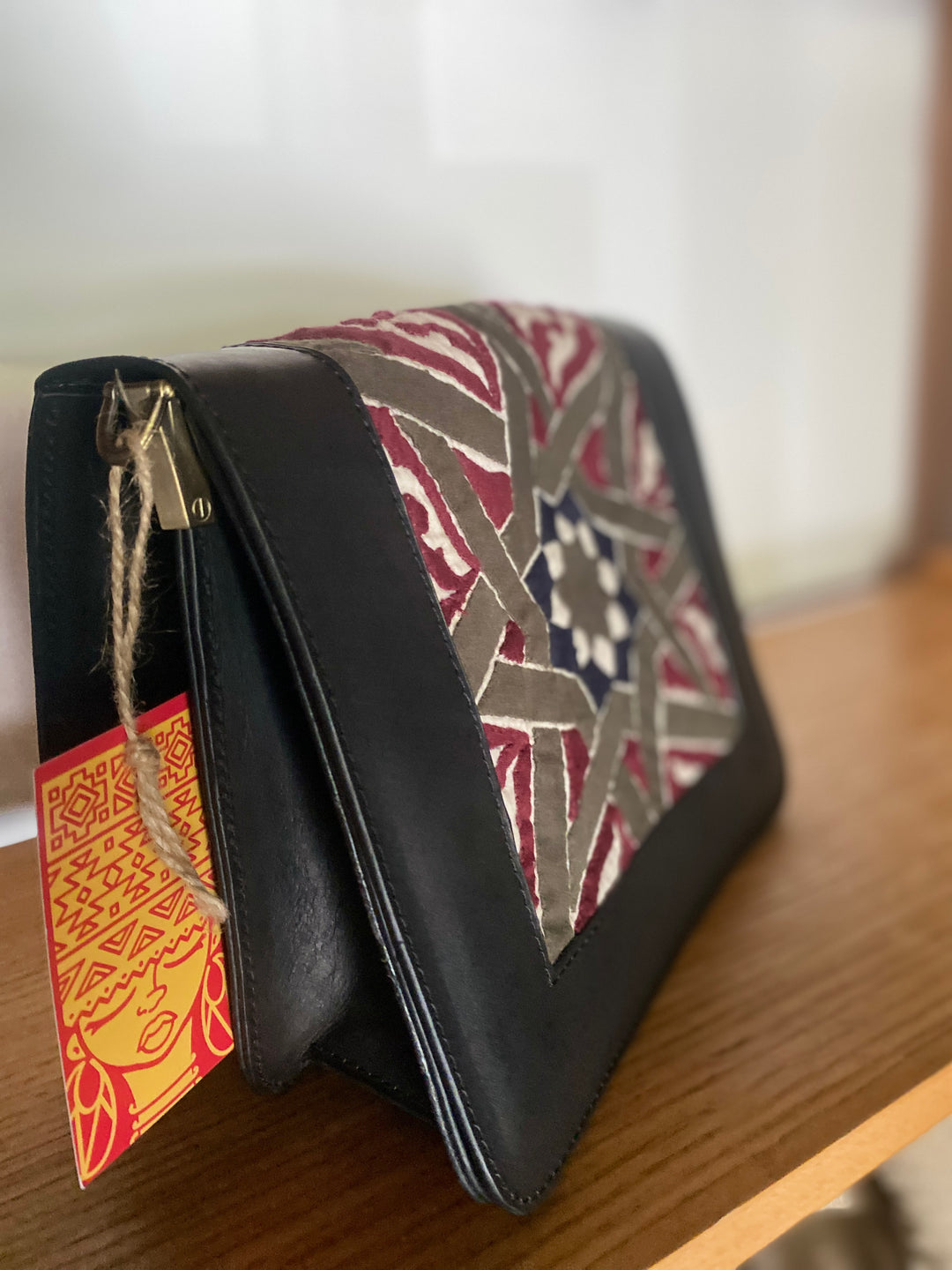 Khayamya X leather black cross bag