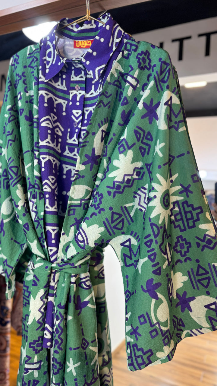 Mystic symbols Vest kimono set