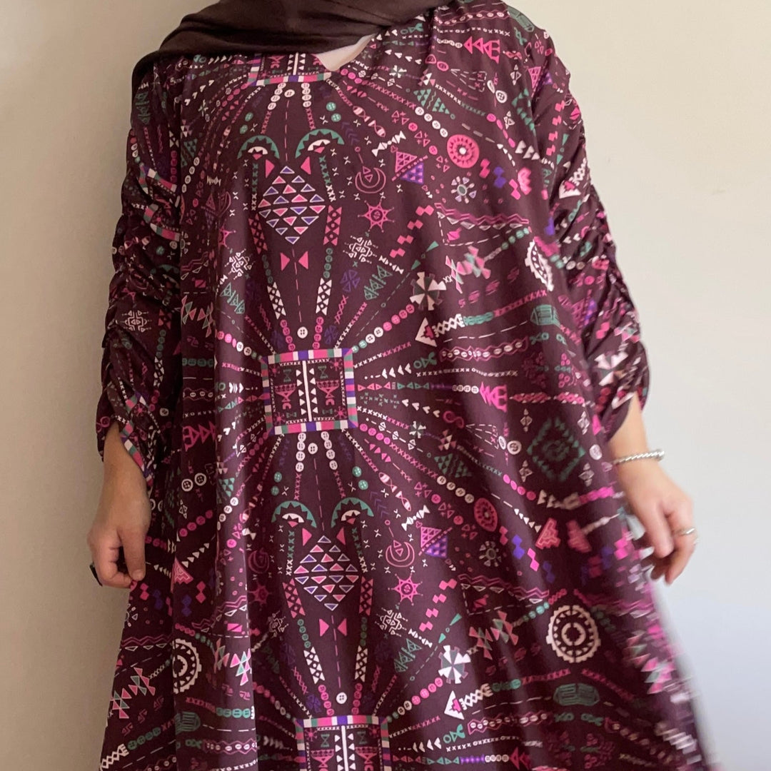 Sinai embroidery cloche dress