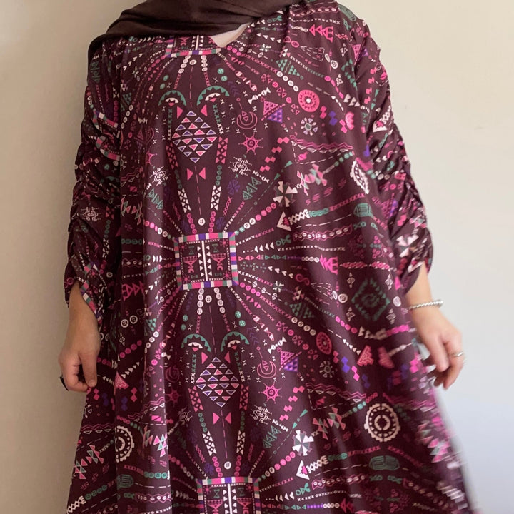 Sinai embroidery cloche dress