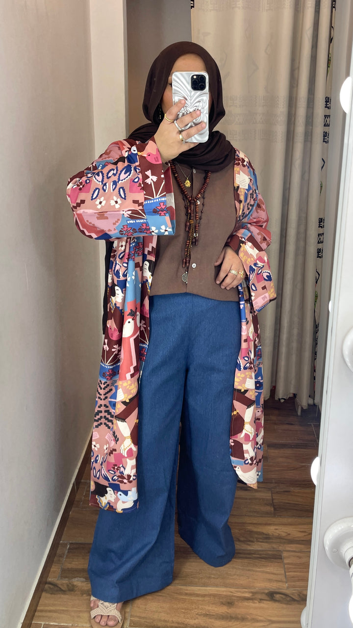 Beauty& birds long cardigan