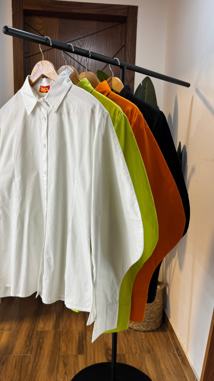Ballon poplin shirt