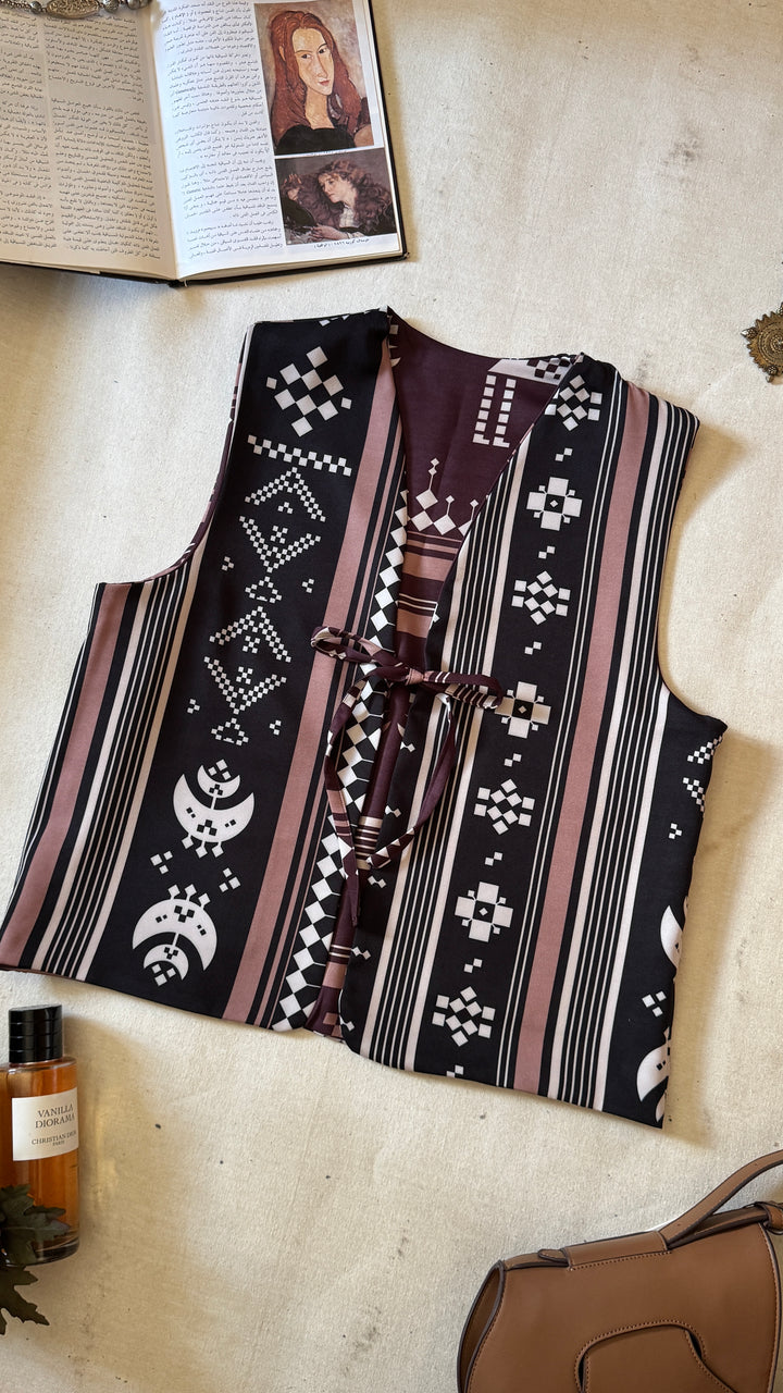 black X Brown Sinai double face vest