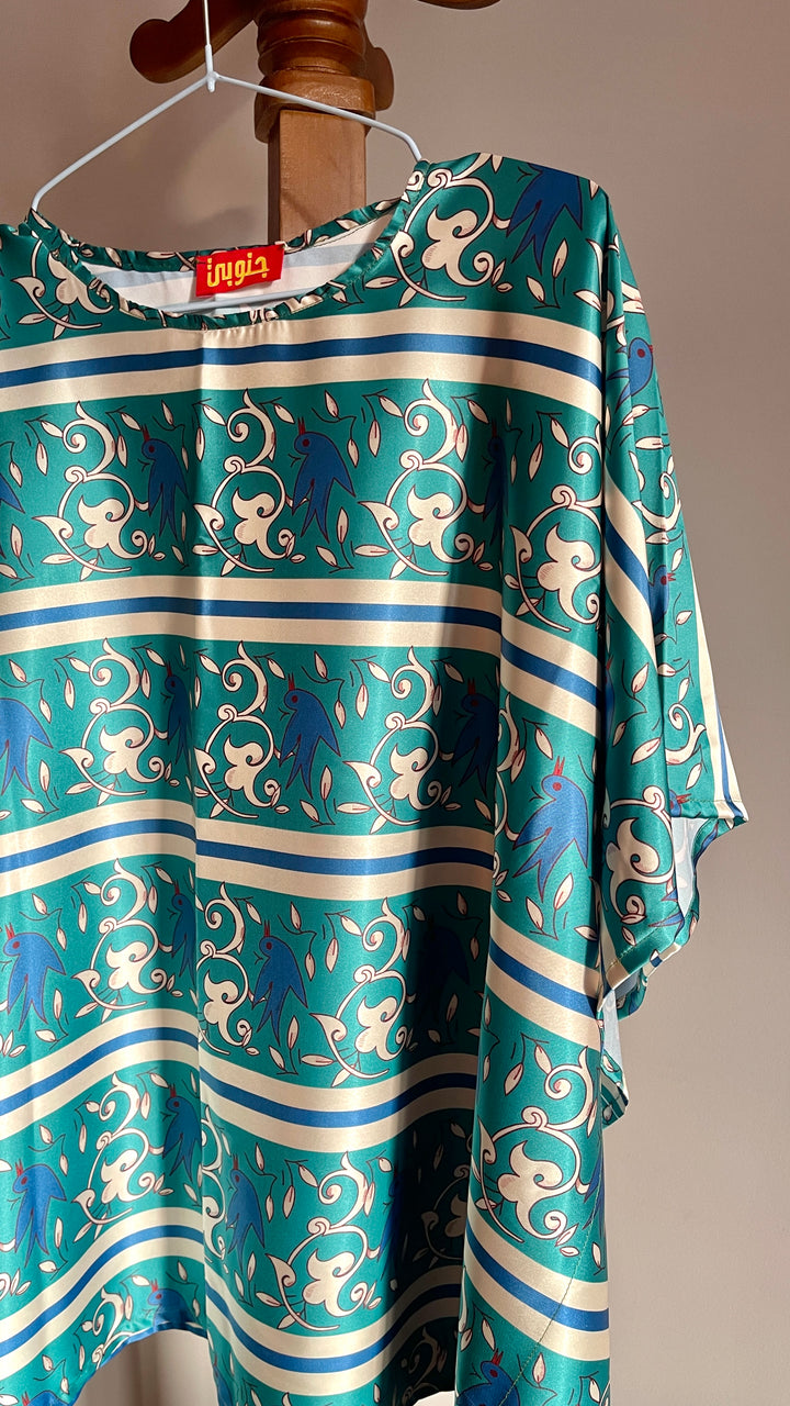 vintage half sleeve blouse “defect”