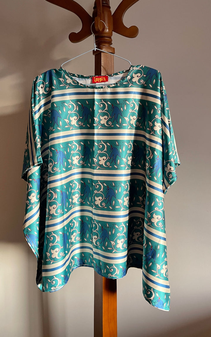 vintage half sleeve blouse “defect”