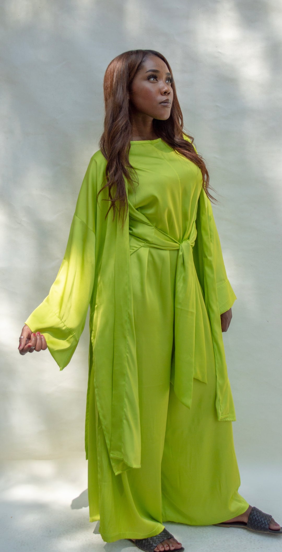 Lime green kimono