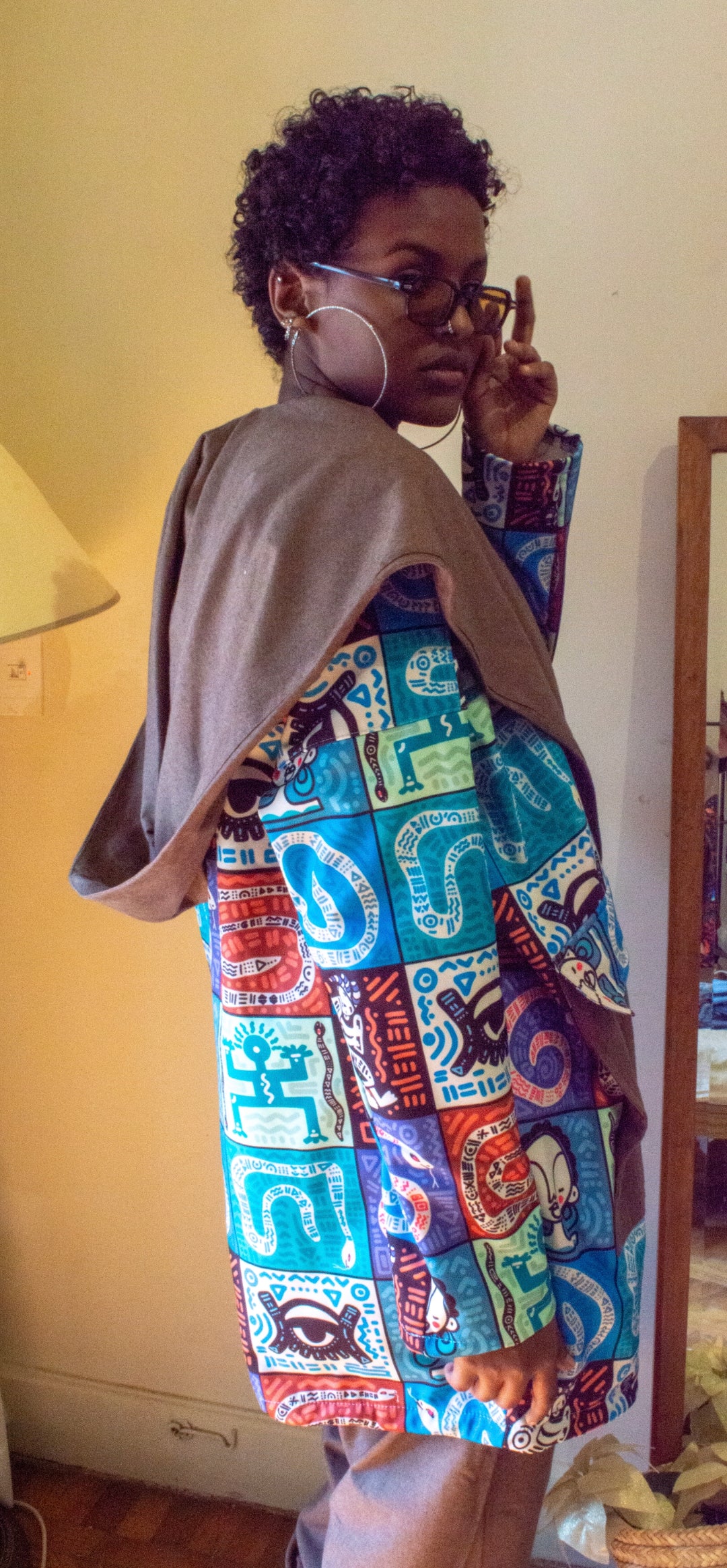 Snake square jacket