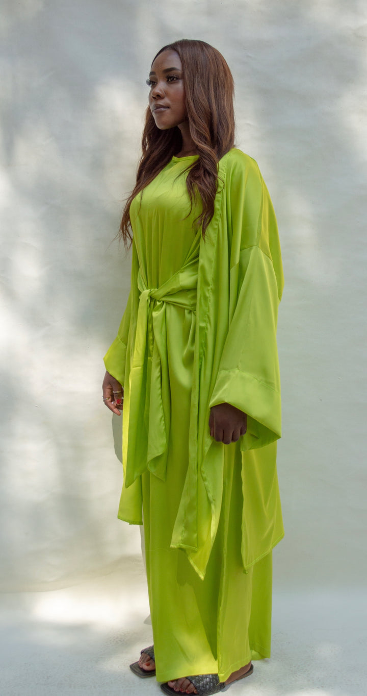 Lime green kimono