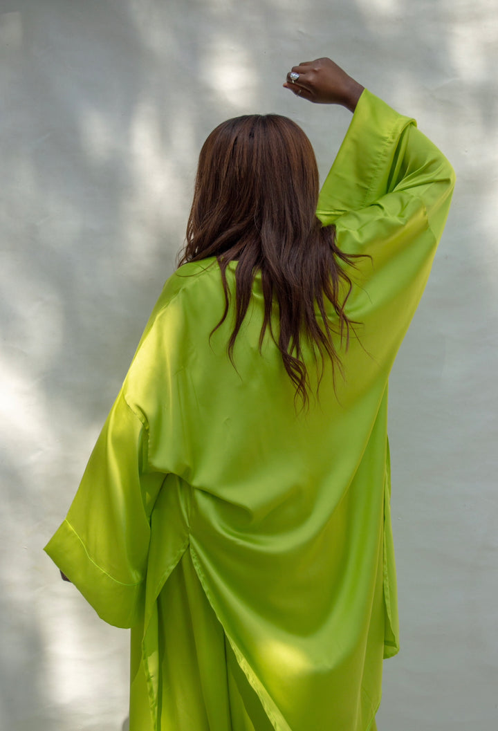 Lime green kimono