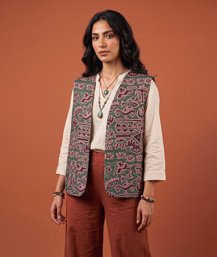 Palms symbols vest