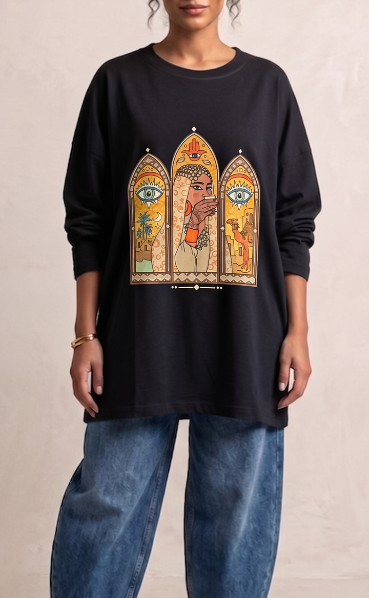 Black long sleeve shirt