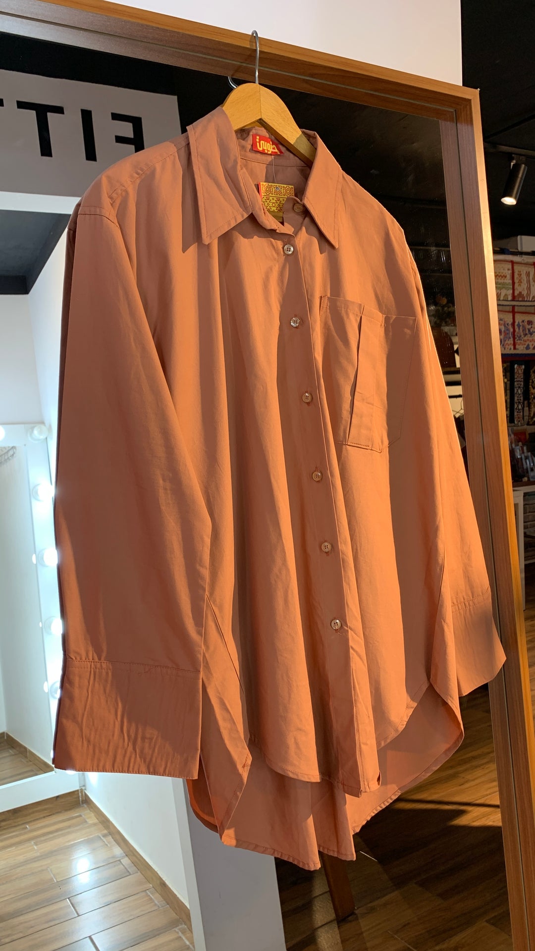 Cashmere cotton shirt