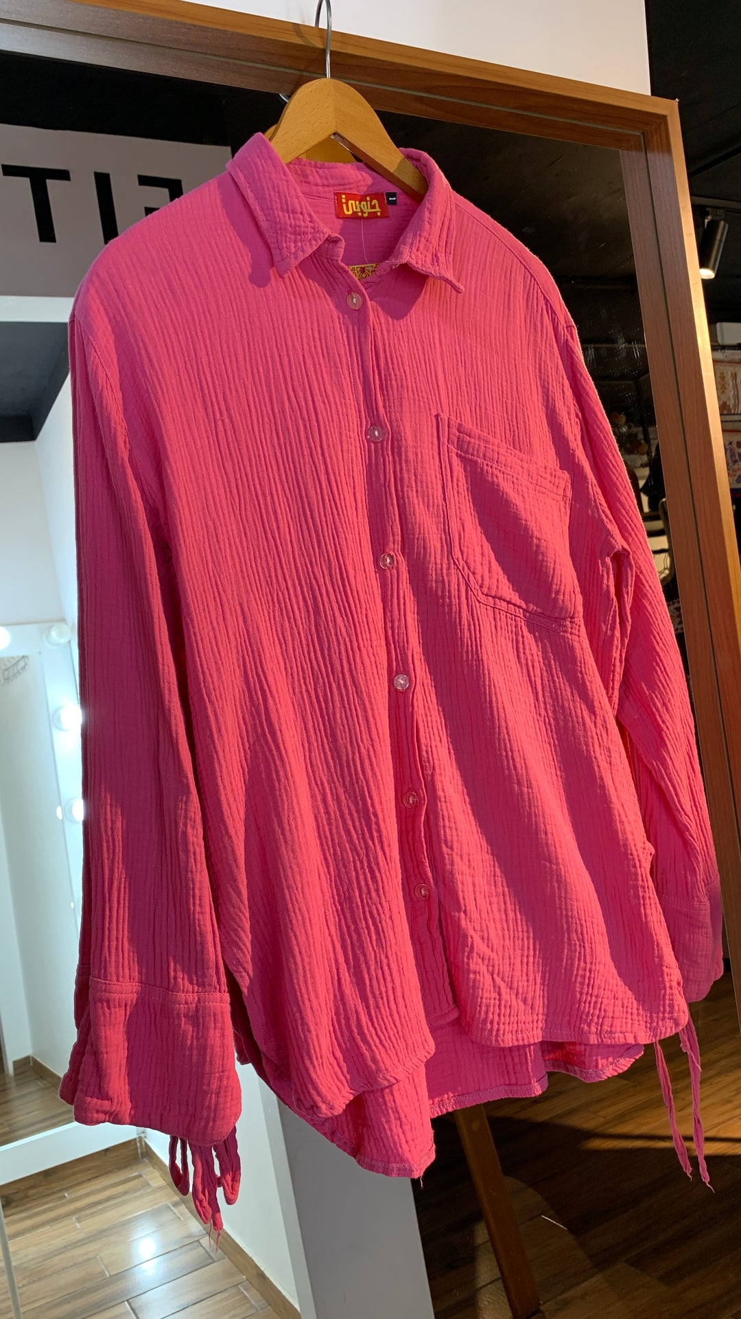 Pink cotton shirt