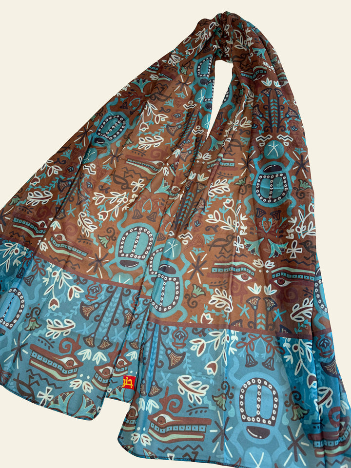 Scarab garden Scarf