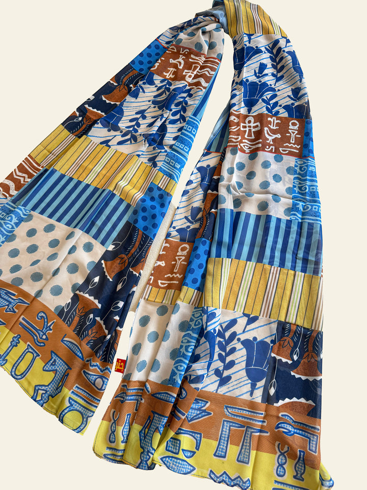 Nile patchwork Scarf