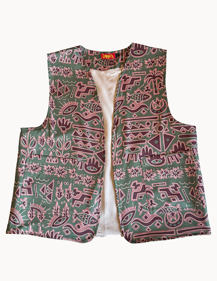 Palms symbols vest