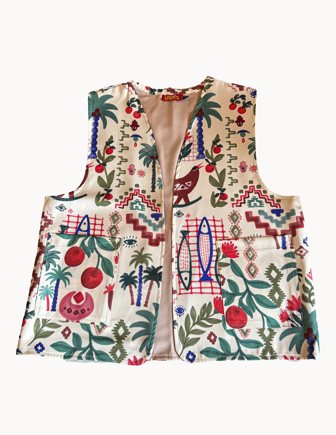 pomegranate palm vest